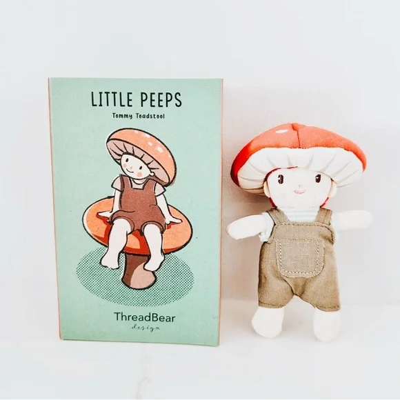 NWT Little Peeps Tommy Toadstool Matchbox Doll by Threadbear Design. - Picture 13 of 15